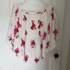 Flowy cream colored top